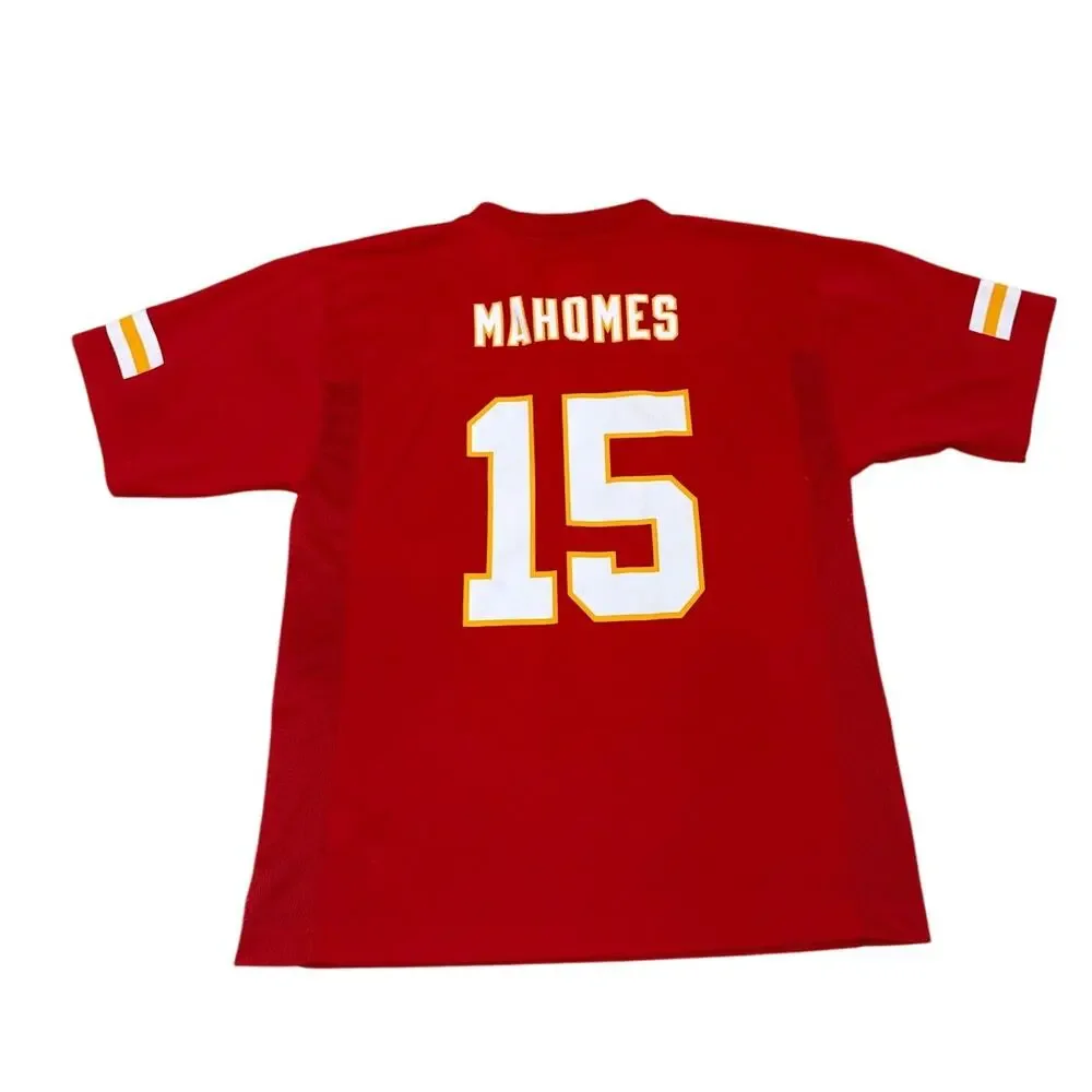 NFL Kansas City Chiefs Patrick Mahomes Red Jersey Size Youth Large (14/16)